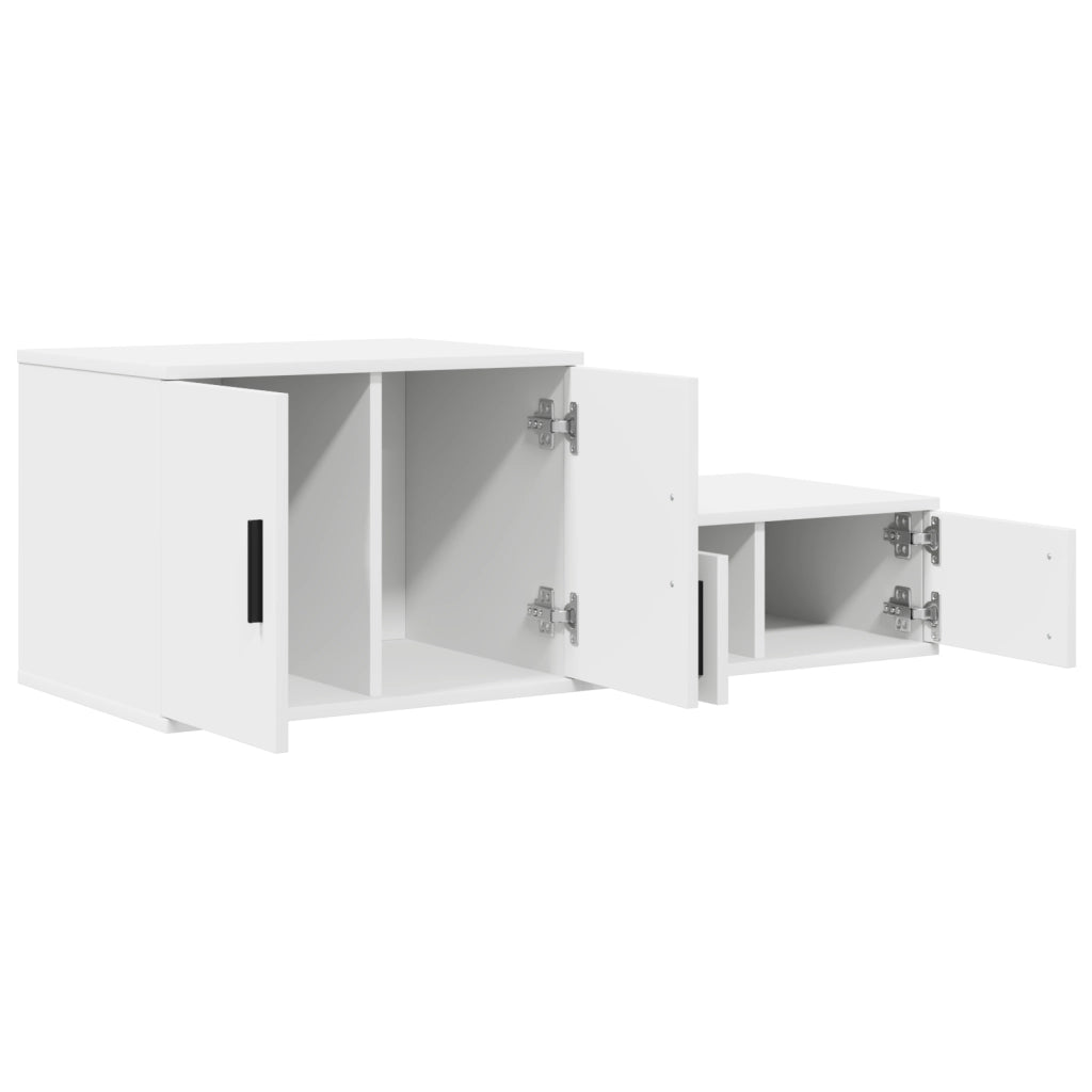 Armadio Storage  Bianco 118x41x40 cm in Legno Ingegnerizzato