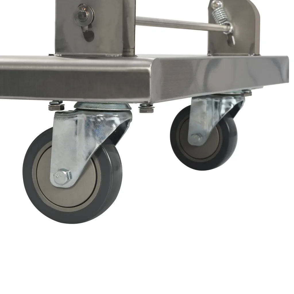 Carrello di Trasporto Argento 82x53x86 cm Acciaio Inossidabile 50919