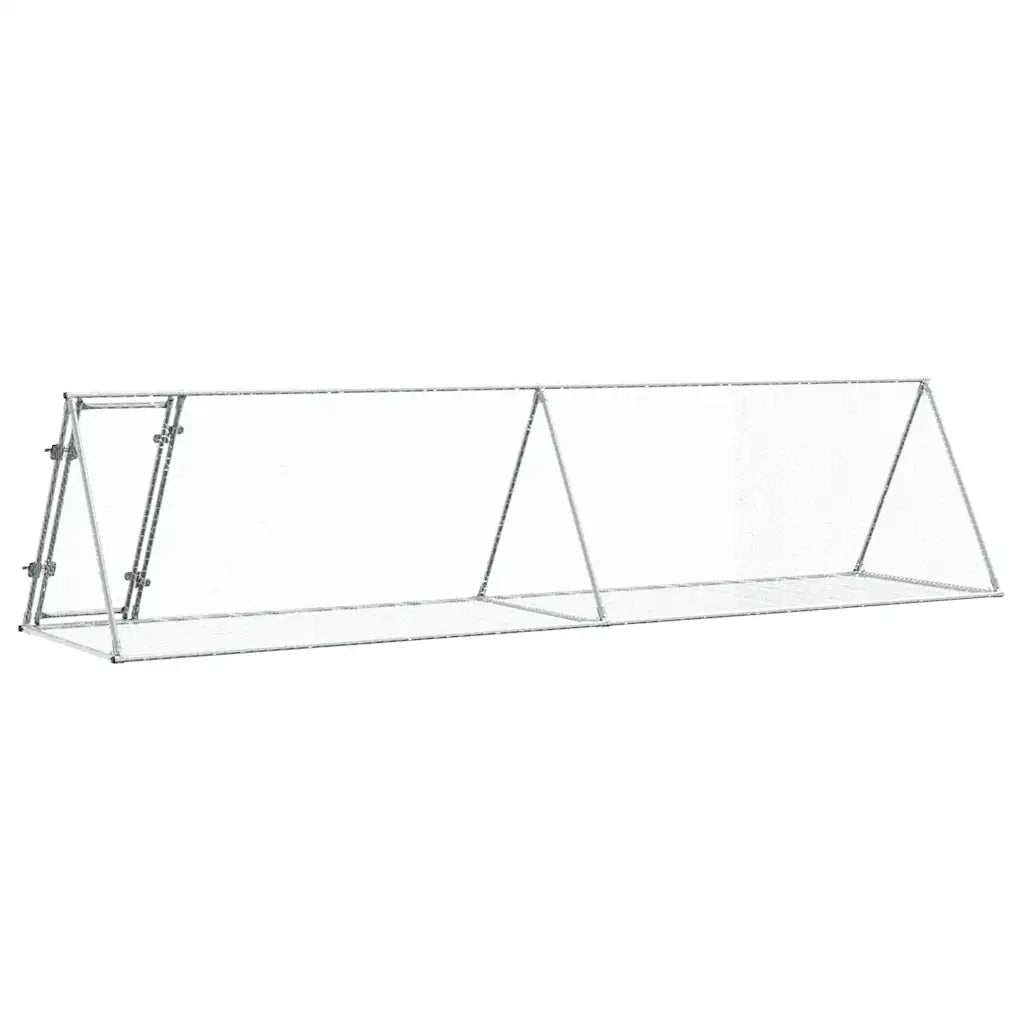 Conigliera Argento 400x105x91 cm in Acciaio Zincato 3281531