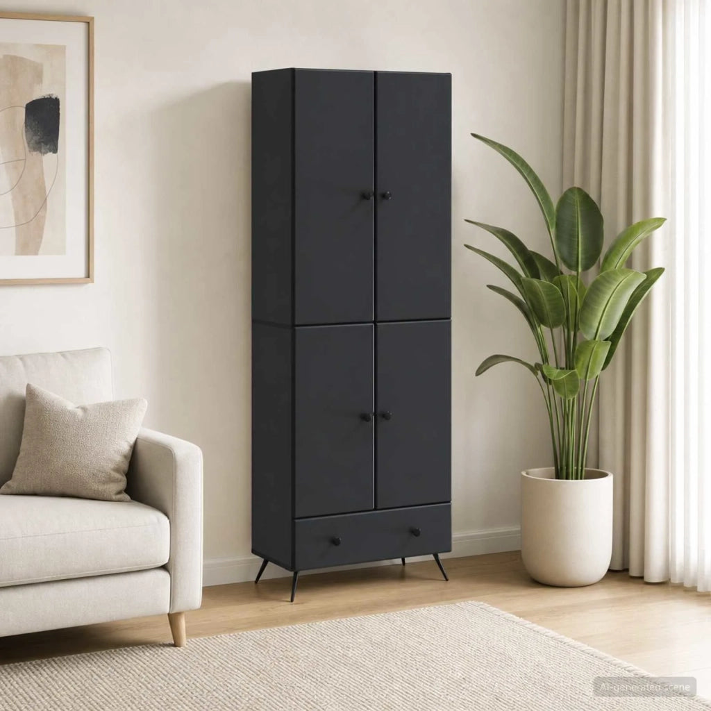 Set di armadi 2 pcs Nero Legno ingegnerizzato 3416854