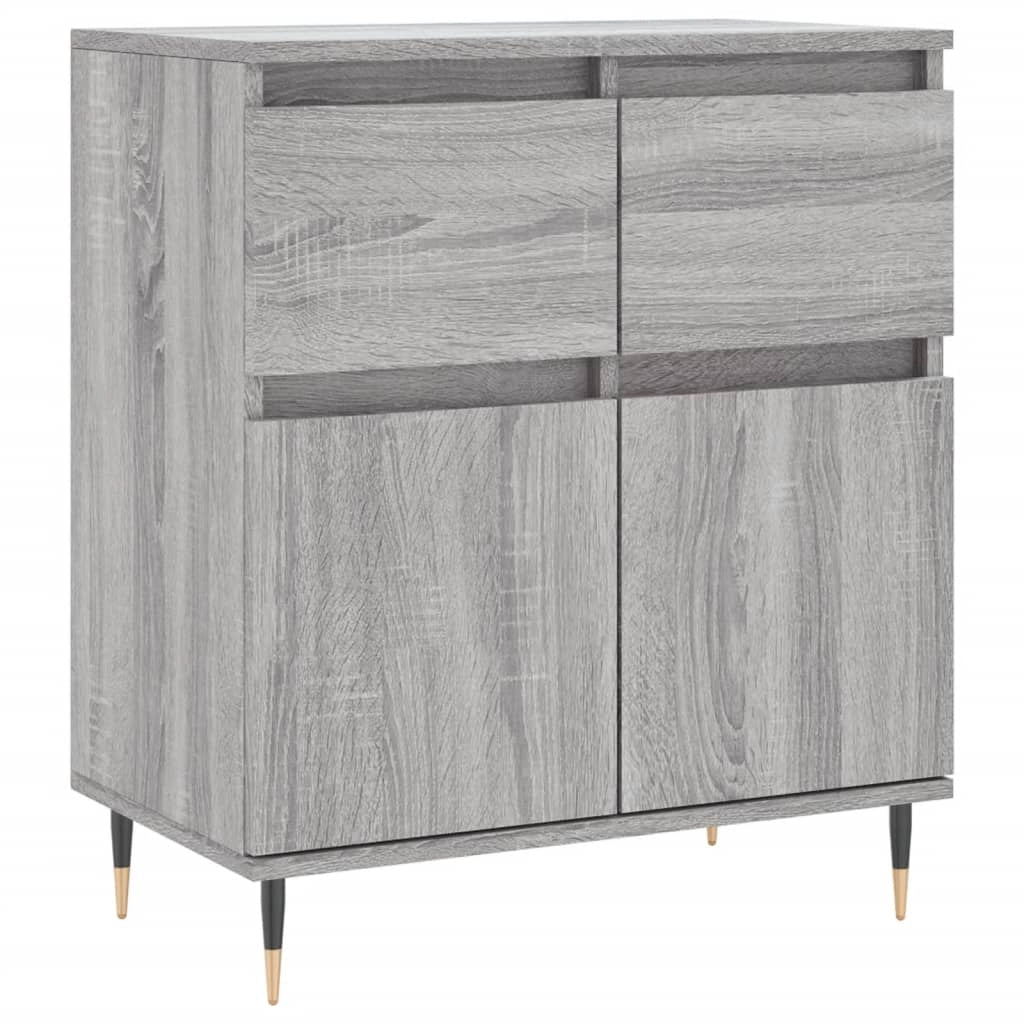 Buffet credenza cassettiera armadio mobile contenitore organizer cucina soggiorno Sonoma 60 x 35 x 70 cm legno ingegnerizzato grigio 02_0036395