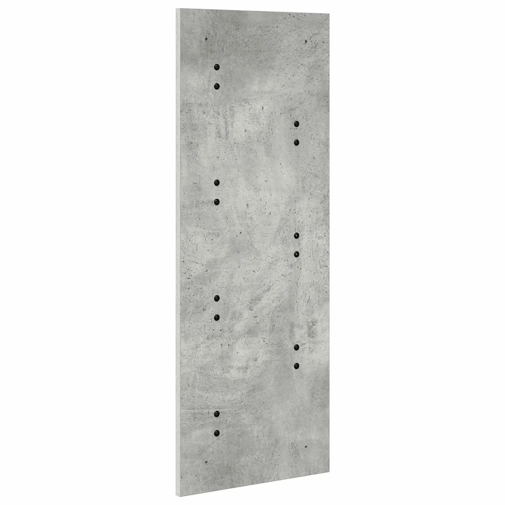 Appendiabiti a muro Grigio cemento 30 x 1,5 x 80 cm 874470