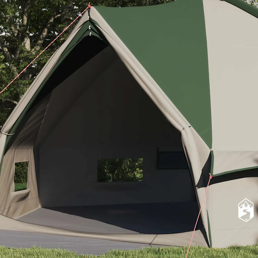 Tenda Teepee per 10 persone Verde e Bianco 567 x 470 x 242 cm 42004065