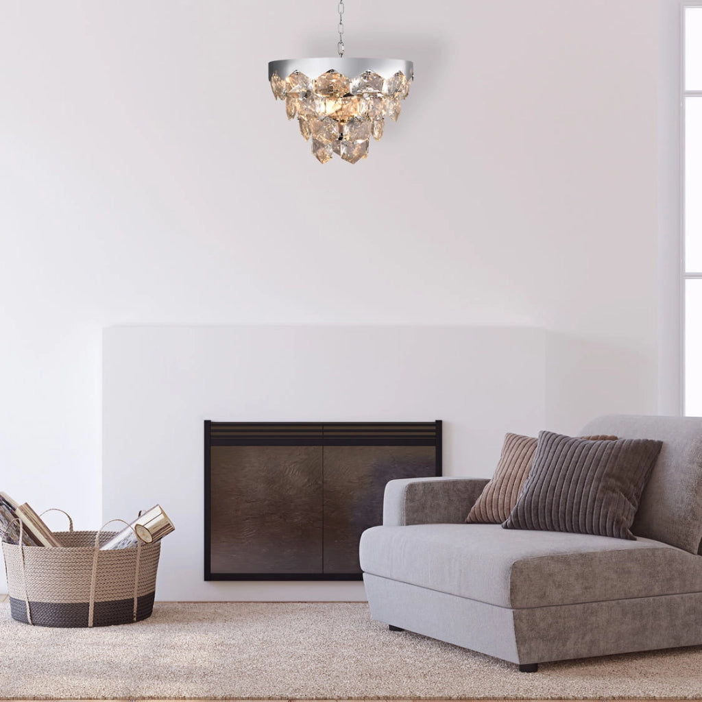 Lampadario cristallo GRACE Milagro 6xE14 cromo ML5993
