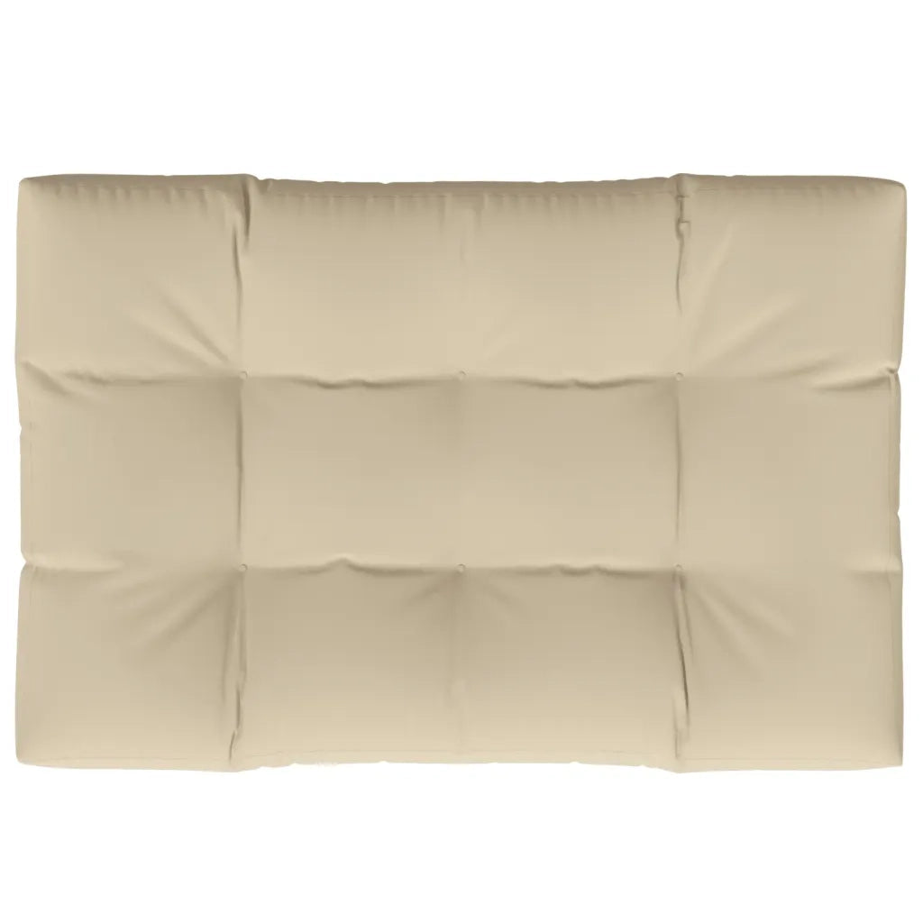Cuscino per Pallet Beige 120x80x12 cm in Tessuto 314415