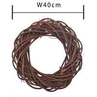 Set 2 Corone Scura di Rattan Larghezza 40 cm