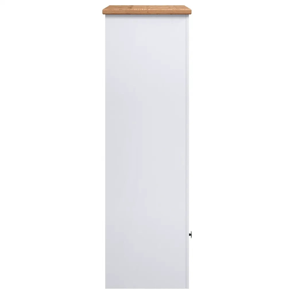 Libreria Bianca 80x35x110 cm in Pino Massello Panama Range