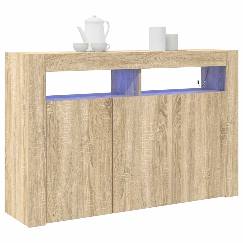 Credenza-Buffet-Armadio da cucina Rovere Sonoma 116 x 30 x 75 cm Legno multistrato