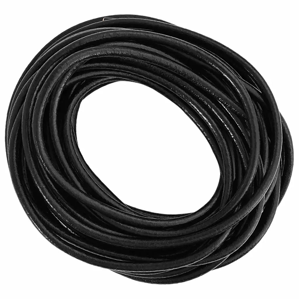 Cordino in Pelle Nero ?4 mm x 5 m Pelle CFW9497149