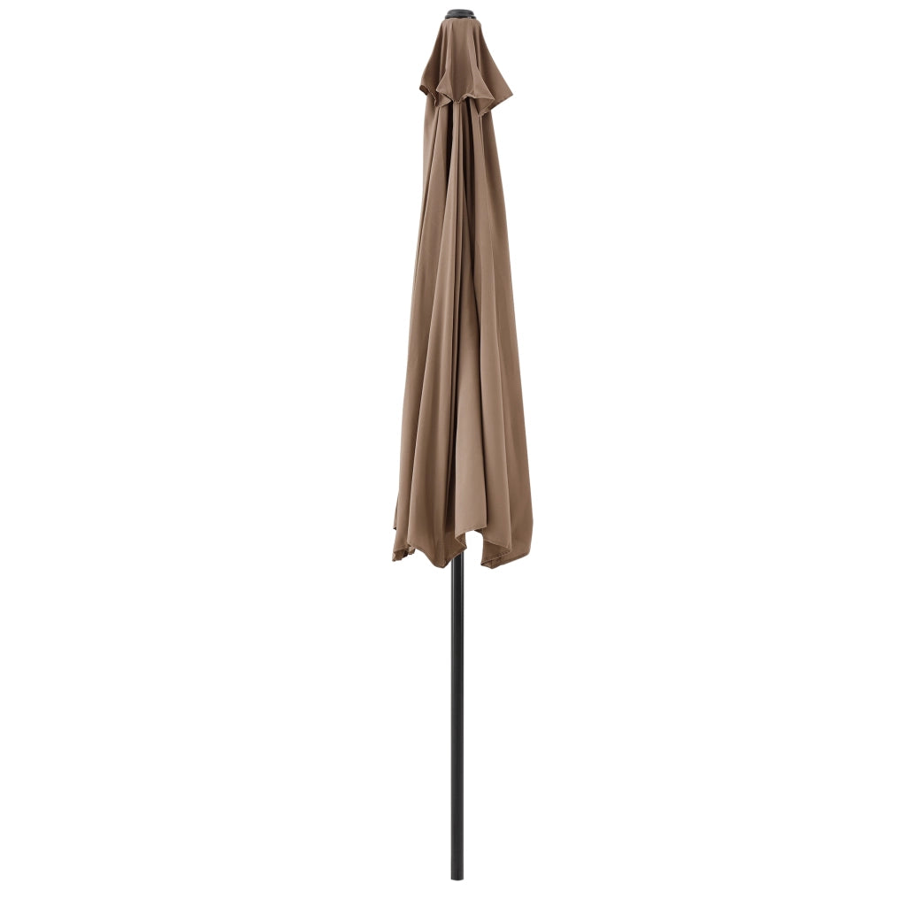 Ombrellone a Semicerchio Eger Parasole a Mezzaluna 300x150 cm Marrone chiaro casa.pro