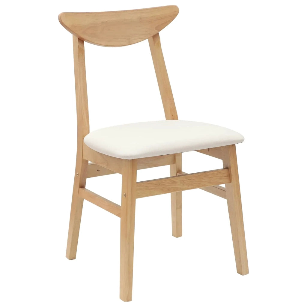 Sedie da pranzo 2 pcs Naturale 42 x 47.5 x 81 cm