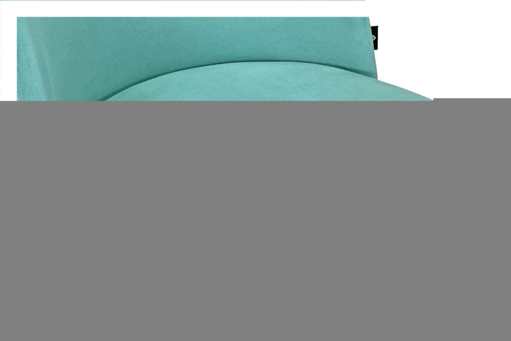 Sedia da pranzo imbottita in velluto verde tiffany (2 pz) - Nicole - SD20NIG
