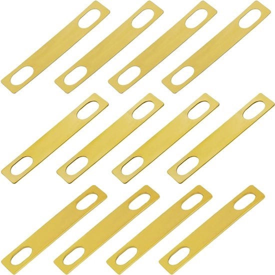 Accessori di montaggio per chitarra elettrica, set di 12 pezzi, inclusi shims in metallo da 0,2mm, 0,5mm e 1mm, per chitarra bass, con piastre di collo in cromatura, per uso professionale