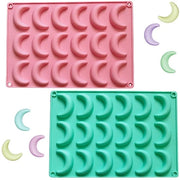 Forma di cioccolato a 2 pezzi - Silicone - Smalto antiaderente - Resistente al calore - Flessibile - 36 fori 28x19x1,2 cm - Forma per torte in silicone