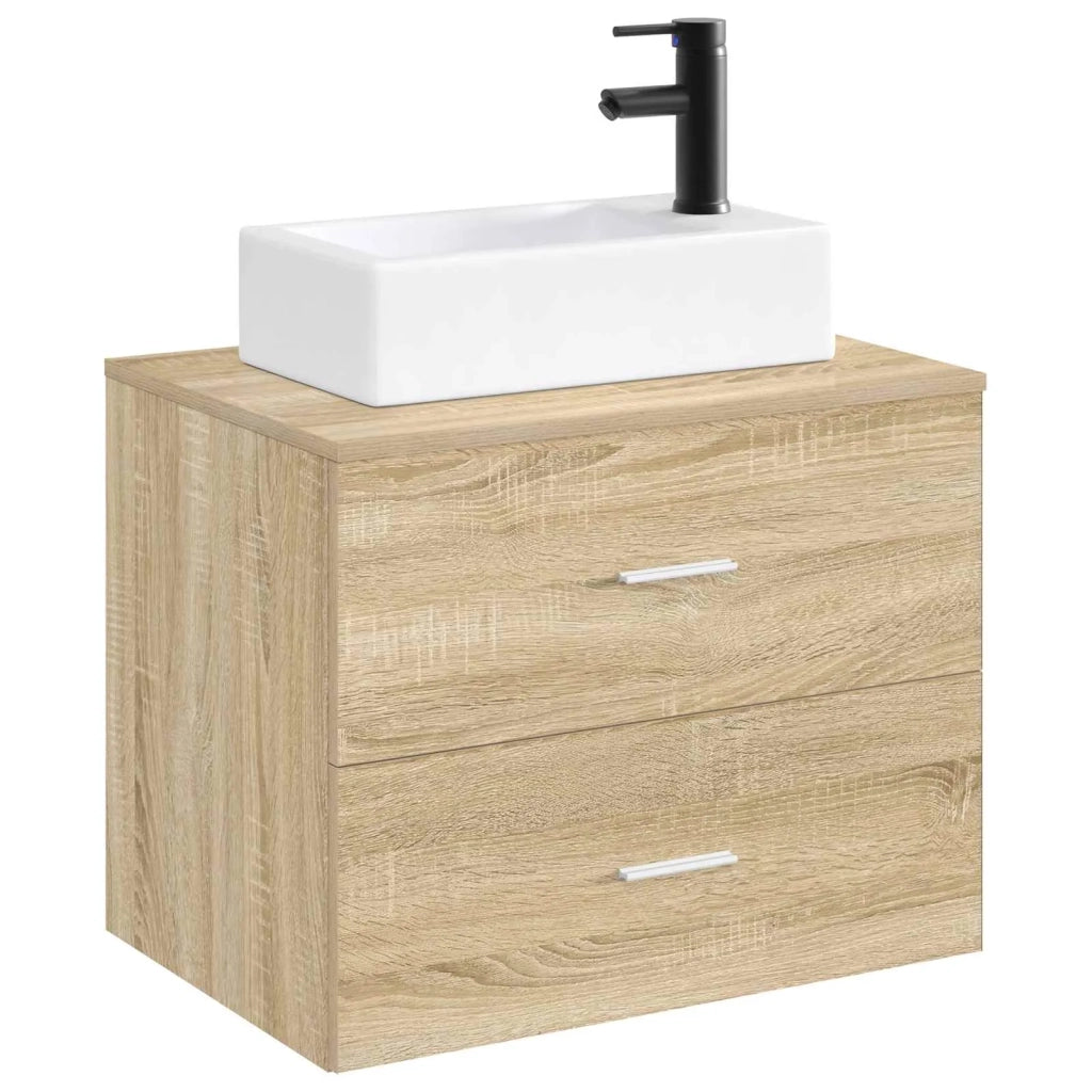 Lavabo da bagno Nero Opaco 45,5 x 25,5 x 13 cm Metallo CFW3829380