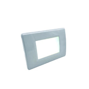 Faretto Led segnapasso da parete per scatola 503 doppia funzione emergenza black out 1.1w luce Bianca fredda