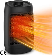 Ventilatorkachel Portatile con Funzione di Autoregolazione - Riscaldamento Elettrico a Ceramica PTC con 2 Modalità - Ideale per Riscaldamento di Ufficio, Salotto e Camera da Letto