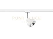 DUOLINE LEON SPOT ORIENTABILE METALLO BIANCO L. 11CM 1 LUCE ATTACCO GU10 PER SISTEMA BINARIO
