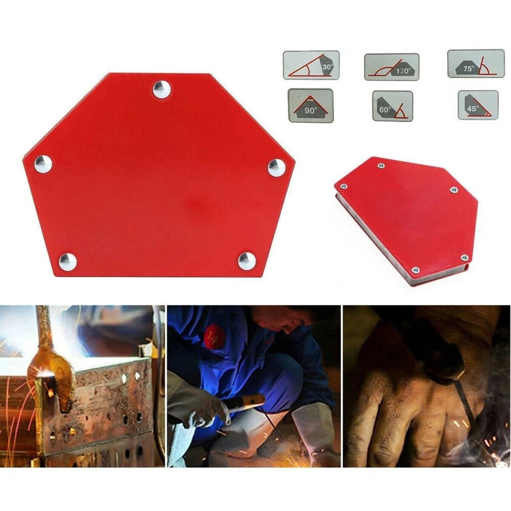 Trade Shop - Squadra Magnetica Magnete Saldatura 30° 45° 60° 75° 90° 120° 75lb 33kg Esagonale -