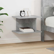 Comodino Grigio cemento 40 x 30 x 25 cm Legno multistrato 891174