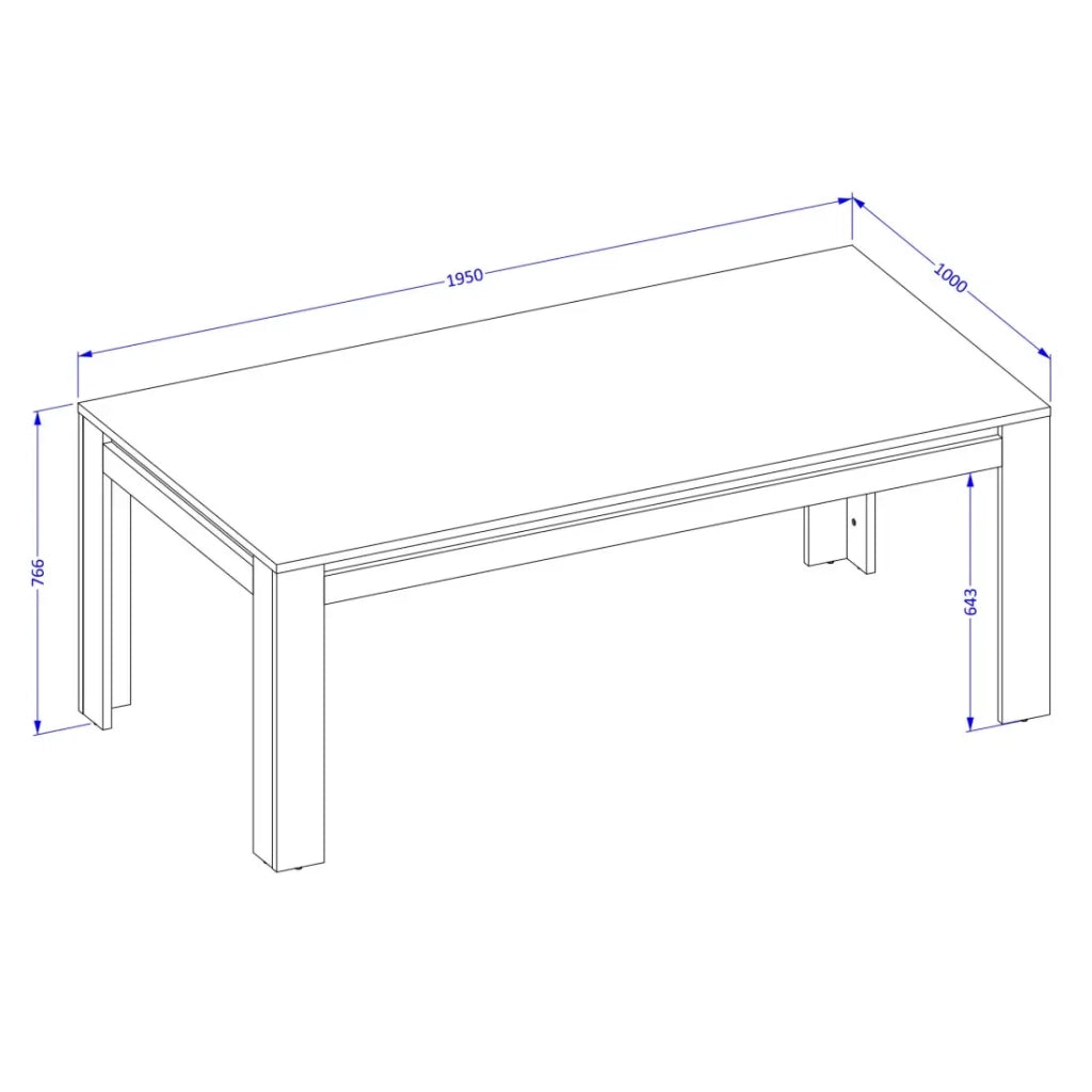 Table Bassa collezione MEUNIER – Rovere Samdal & nero opaco, 120×49×60 cm
