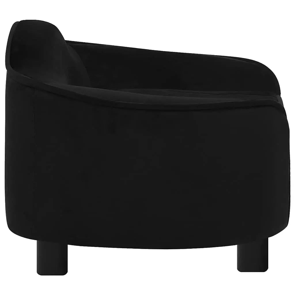 Divano per Cani Nero 67x47x36 cm in Peluche 171086
