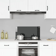 Paraschizzi per Cucina-Protezione parete cucina Nero 80x40 cm in Vetro Temperato