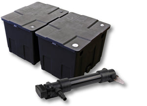 set per laghetti filtro a 2 camere 60000l chiarificatore UVC serie 6 da 36W
