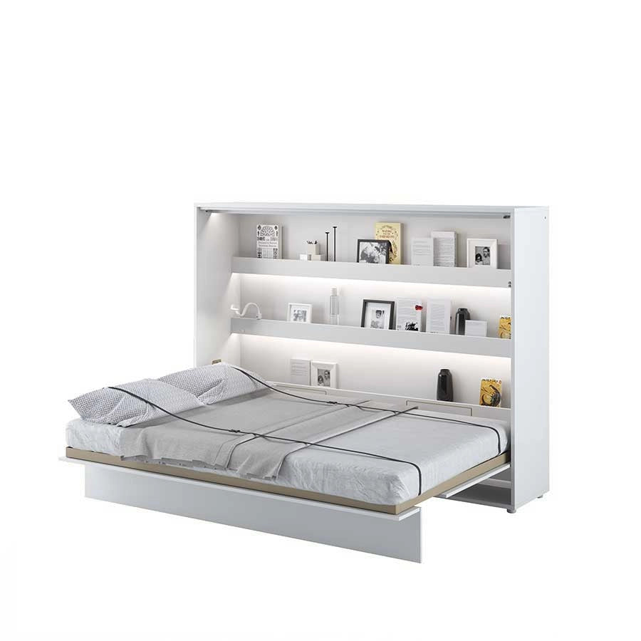 LETTO 04 140x200 ORIZZONTALE BIANCO LUCIDO