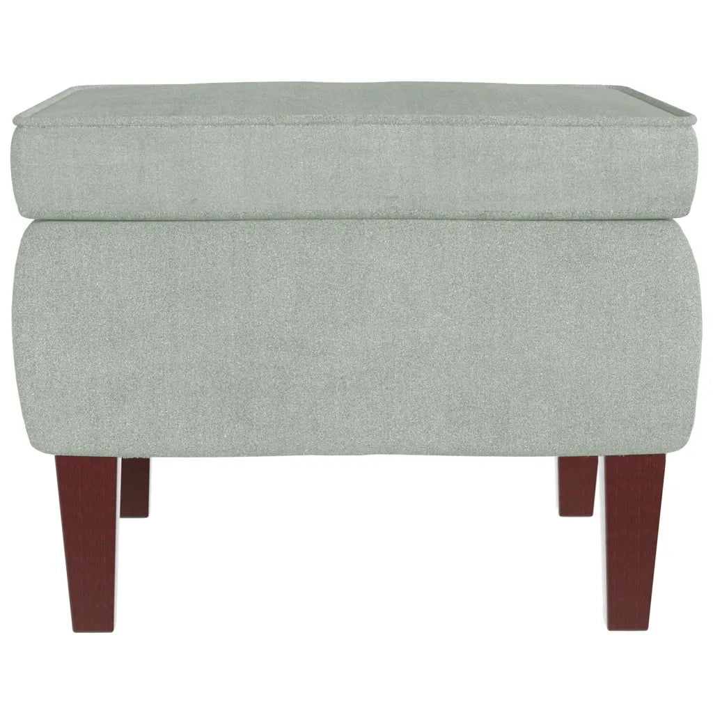 Sedia a dondolo con schienale alto in velluto grigio chiaro 3121230