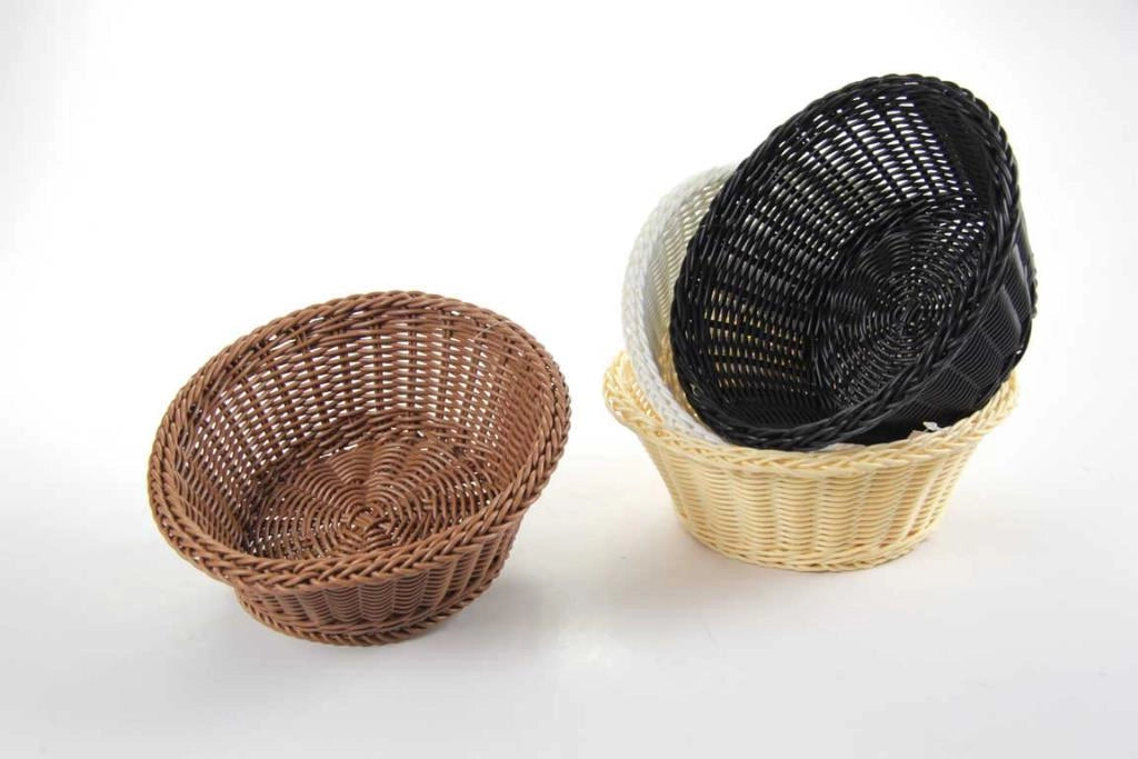 Cestino Portapane Pane da Tavola Sintetico Tondo 21 x 7,5 cm 4 Colori