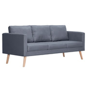 Divano | Divano da soggiorno | Sofa a 3 Posti in Tessuto Grigio Scuro