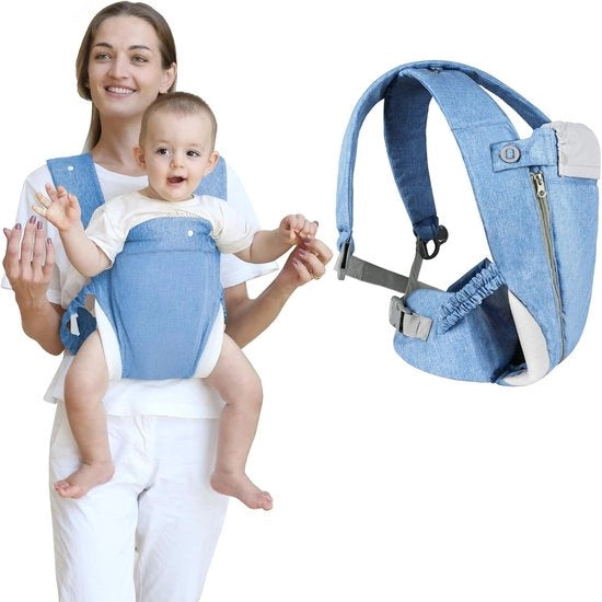 Sacca per neonati fino a bambini in età prescolare - respirante e regolabile - blu Sacca per neonati