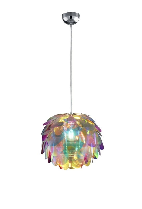 Lampada a sospensione RL Clover Ø40 multicolore E27
