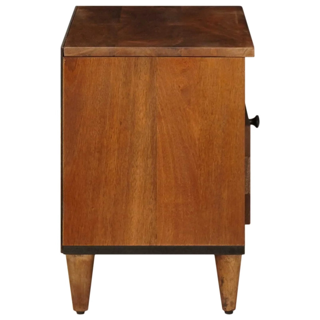 Mobile TV-Credenza per TV Noce 80 x 33 x 46 cm Legno di mango massello 787470