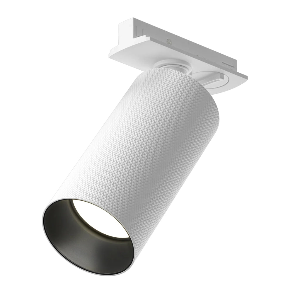 Maytoni Lampada da binario moderna Unity Artisan 1 luce GU10 bianco alluminio