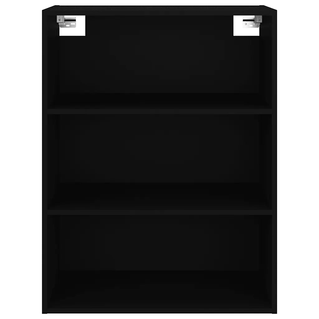 Armadietto Pensile a Parete Nero 69,5x32,5x90 cm cod mxl 47735