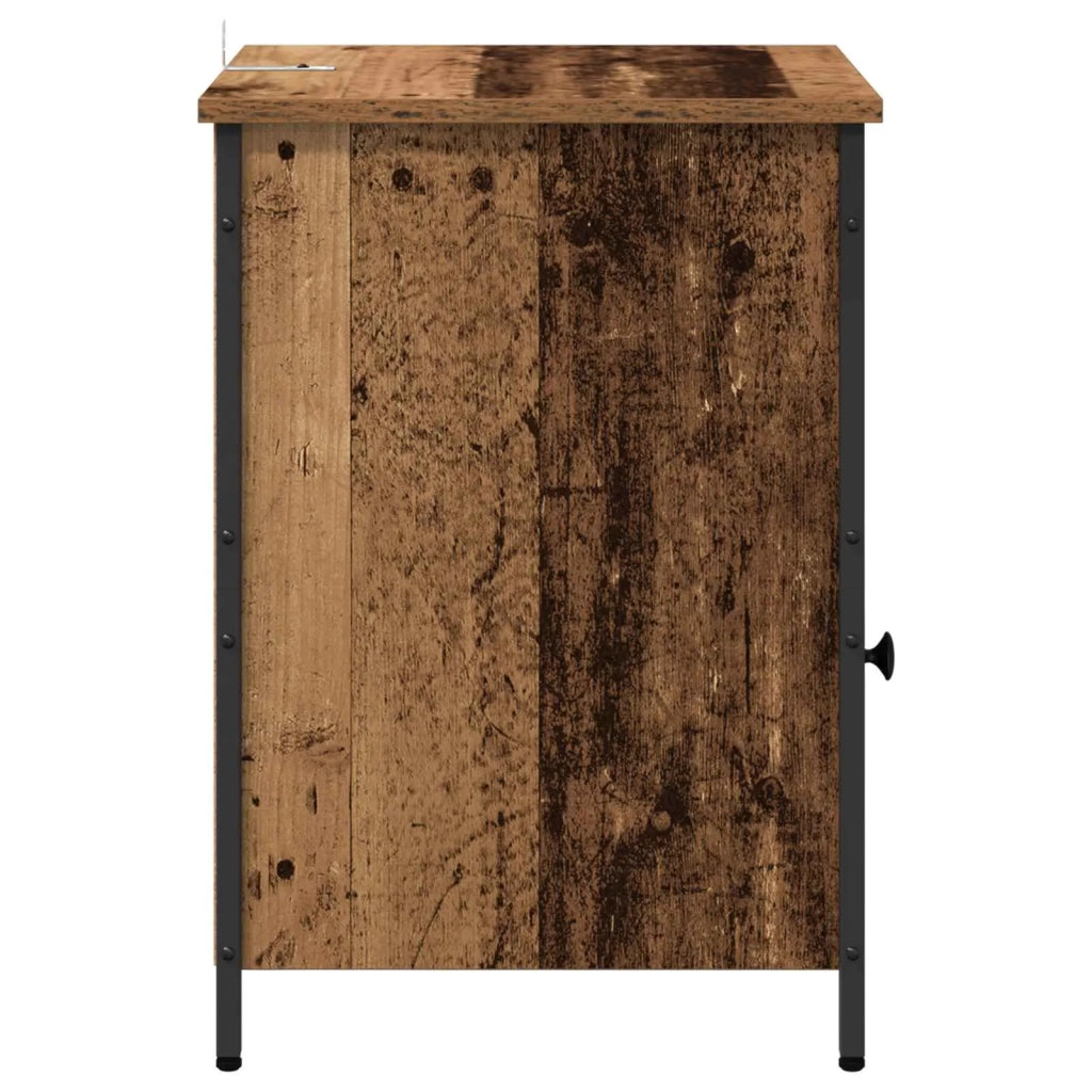 Comodino | Armadio da Notte | Mobiletto da notte Legno vecchio 40 x 42 x 60 cm