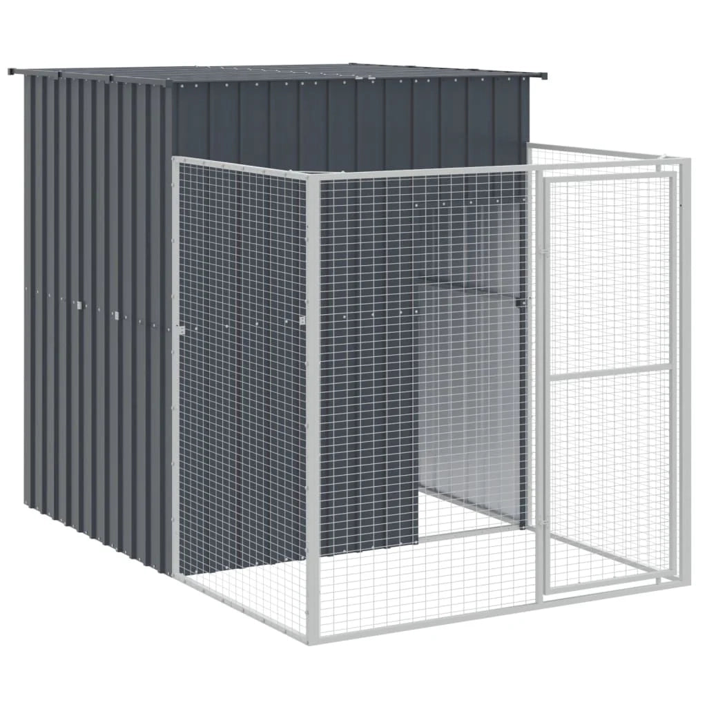 Cuccia per cani con recinto 165 x 1067 x 181 cm antracite 02_0043470