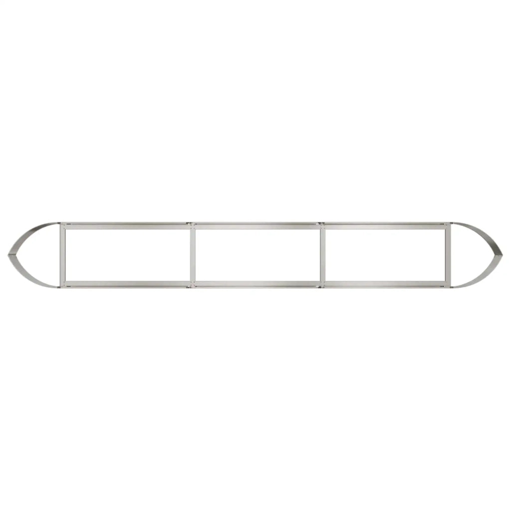 Letto rialzato da giardino Acciaio Inox 300 x 40 x 40 cm 8011730