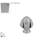 Pomo Decorativo Casa in Ceramica Silver 12 x 9 cm