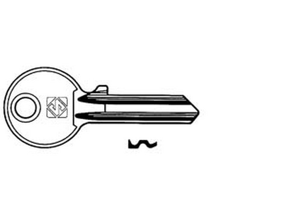 chiavi per cilindri ala 5 spine piccole aa2r - aa2r sx cod:ferx.fer50449