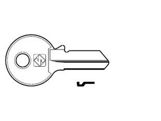 chiavi per cilindri viro 4 spine grandi vi082 - vi082 dx cod:ferx.fer54775