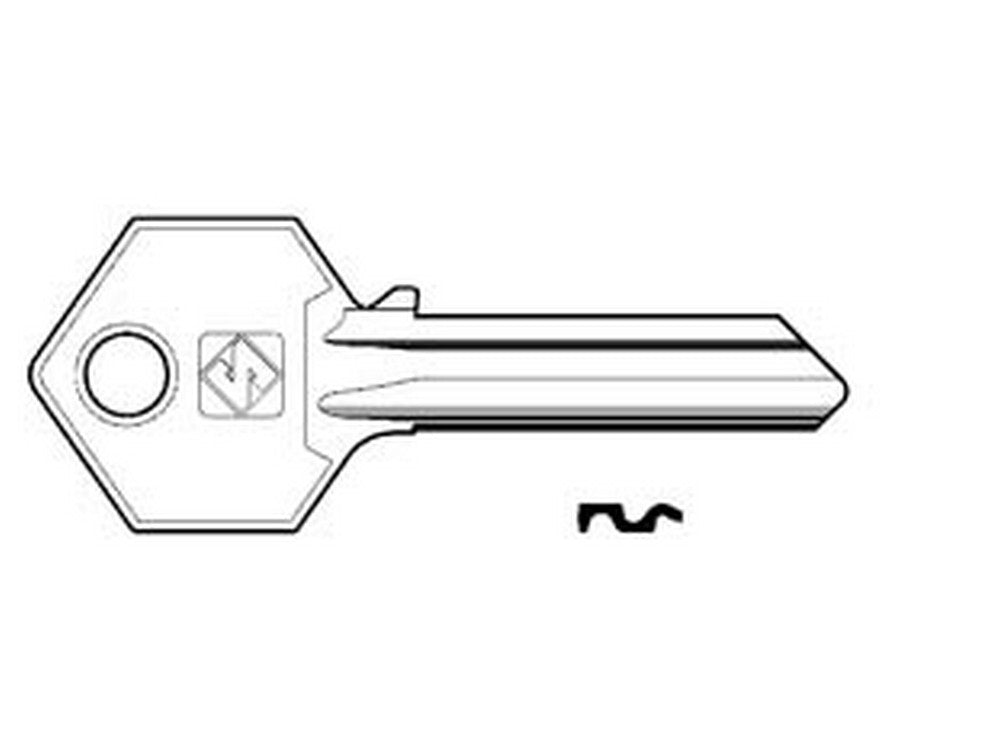 chiavi per cilindri yale 6 spine grandi ya31 - ya31 dx  cod:ferx.fer55116