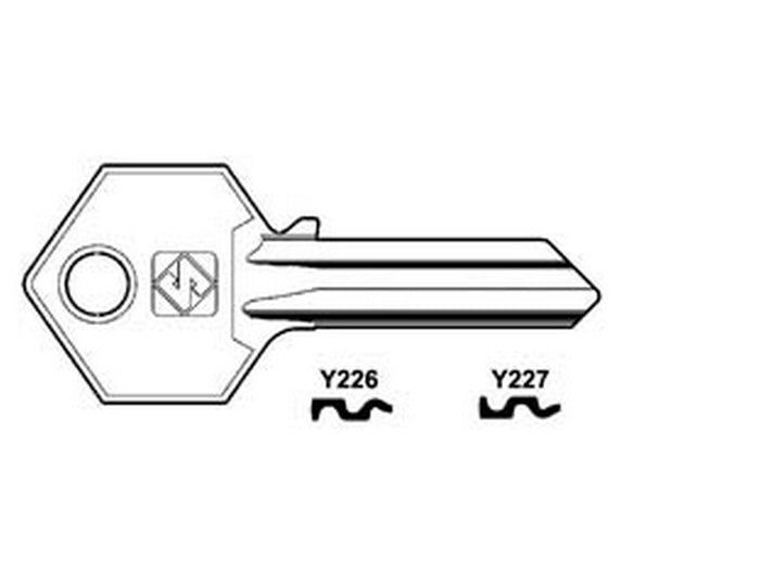 chiavi per cilindri yale 5 spine grandi - ya226 dx  cod:ferx.fer55130