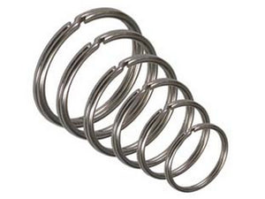 anello per chiavi in acciaio nichelato - ø mm.25 cod:ferx.fer12591