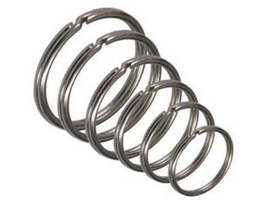 anello per chiavi in acciaio nichelato - ø mm.25 cod:ferx.fer12591