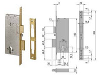 elettroserratura da infilare a cilindro 12011 - mm.40 (12011400) cod:ferx.fer65245