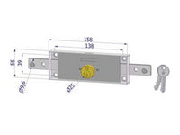 serratura serranda centrale cilindro fisso tondo 2260 - (2260xzb4508xx2) cod:ferx.fer11020