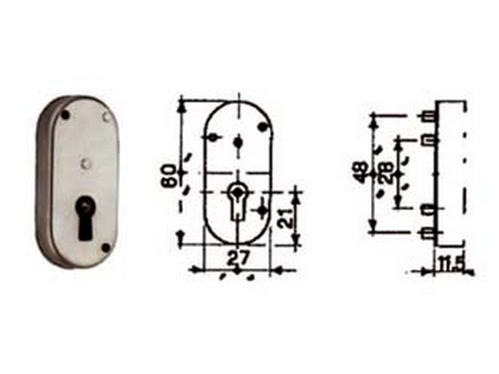 serratura da incastrare a stringa ridotta 33 cod:ferx.fer57738